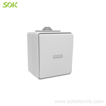 1 Way Light Switch with LED Surface Mounting